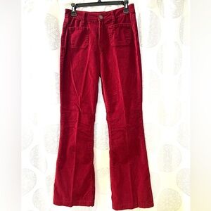 YMI High Waisted Red Corduroy Bootcut Pants - Women’s 9 - 29